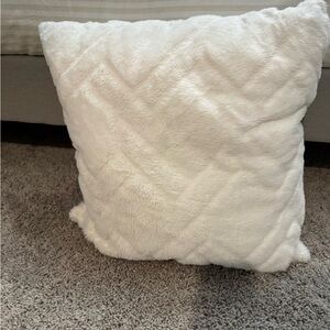 UGG White Faux Fur Pillow